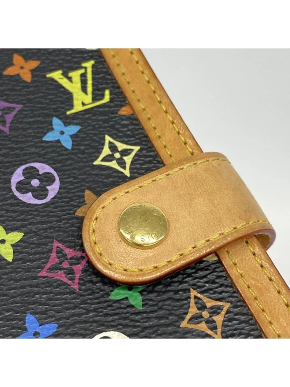 Louis Vuitton Notebook Cover Monogram Multicolor Agenda PM Noir